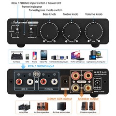 Mini TPA3255 Digital Amplifier Stereo Class D Power Amp for Home Turntables 300W