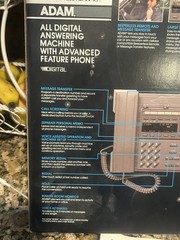 Vintage PHONEMATE DIGITAL ANSWERING MACHINE Adam ADVANCED Phone Tapeless VIDEO