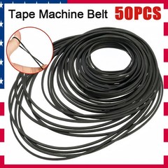 50PCS Square Rubber Drive Belt For Audio Cassette Player Recorder Repair Parts