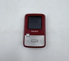 SanDisk Sansa Clip Zip 4GB Digital Media MP3 Player Red