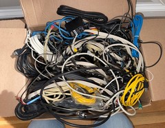 Bulk Lot of Cables, Cords and Adapters. HDMI, USB, Power Cords, Audio #1A