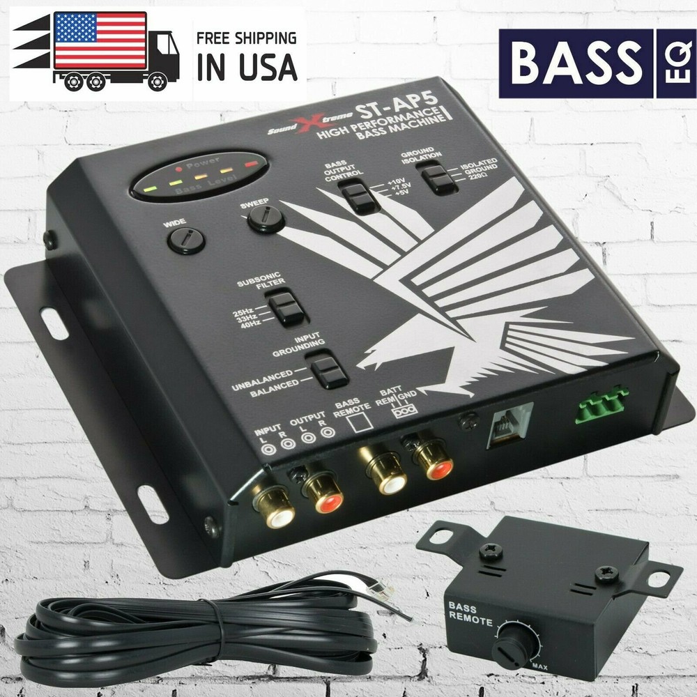 Soundxtreme car epicenter Digital Bass Machine Processor BassRECONSTRUCTION EQ