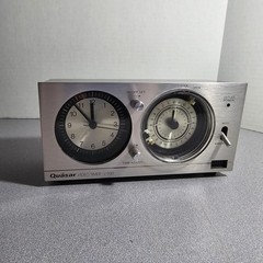 Vintage QUASAR Audio/Video AVS Clock Timer VT100 Silver JAPAN Analog Stereo VCR