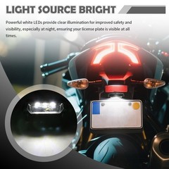 License Plate Light for Motorcycles,12V Shockproof and Sealing LED Motorcycle…