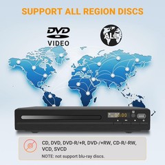 HDMI DVD Player for TV 1080P Region Free DVD Players for Smart TV Mini DVD USB