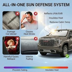 for GMC Acadia Sun Shade Windshield Cover – Custom Fit For GMC Acadia 2017-2023