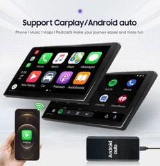 8+128GB Double 2 DIN 10.1″ Rotatable Car Stereo Radio DSP Android 12 GPS CarPlay
