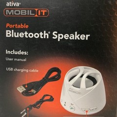 Ativa Mobil It Portable Bluetooth Speaker With USB Charging Cable Manual 322-819