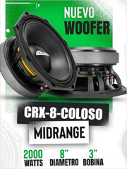 CRX-8 COLOSO | 8” PRO AUDIO MIDRANGE SPL SPEAKER | 2000W MAX | 8Ω