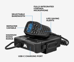 Brand New Midland MXT575 50W MicroMobile GMRS Two-Way Radio