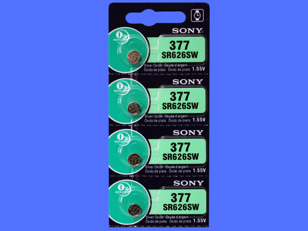 Sony 377 SR626SW Watch Battery 4Pcs