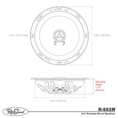 RetroSound 6.5″ 2-Way Speakers For 1990-96 Chevrolet Corvette Rear – Pair