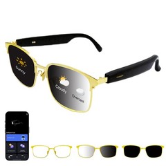 24k gold-plated frame,AI translation smart glasses with chat GPT Bluetooth ma…