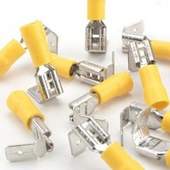 100pcs Mixed Insulated Piggy Back Spade Connectors | Crimp Terminals 10-22AWG⚡