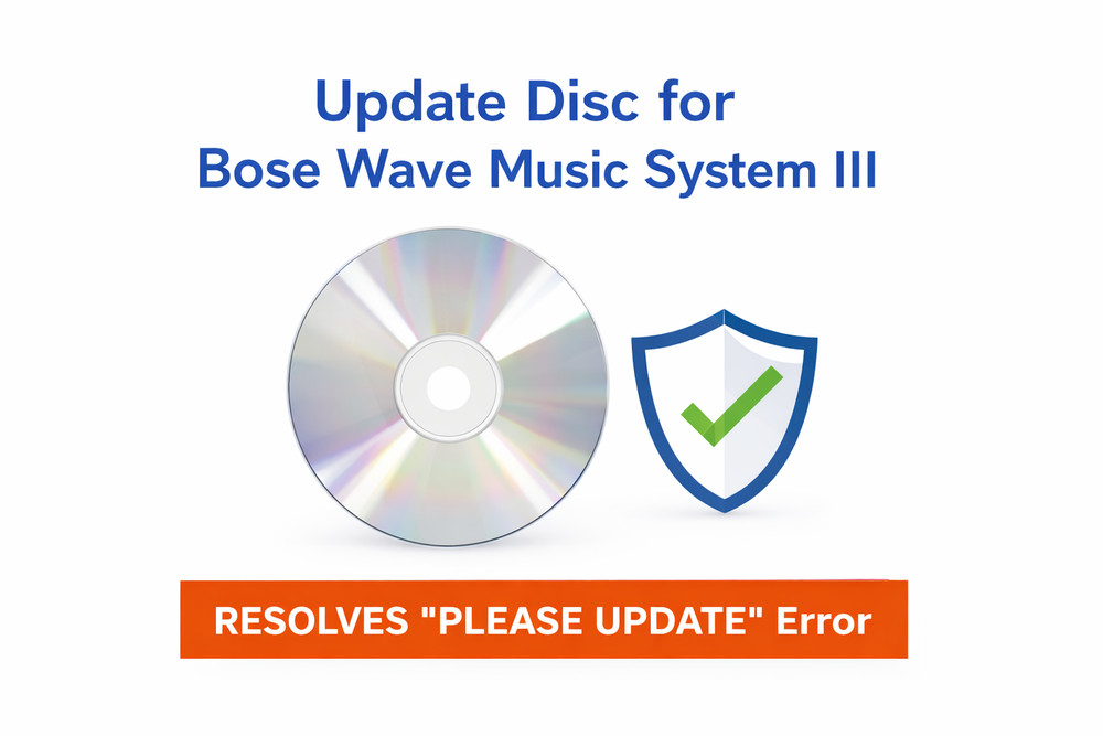 Bose Wave Music System III Update Disc CD – Fixes “PLEASE UPDATE” Error
