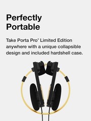Koss Porta Pro Limited Edition Black Gold On-ear Headphones 3.5mm jack With case