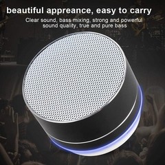 Portable Bluetooth Speaker Rechargeable Wireless Stereo Bass USB/TF/FM Mode Lot