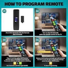 Universal Big Button TV Remote – Easy to Use, Ideal for Seniors, Compatible with