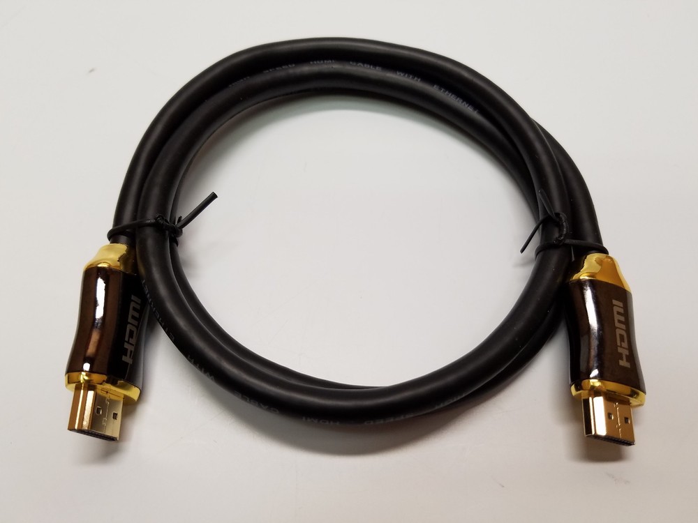 High Speed HDMI Cable supports Ethernet 24k Gold Plated ARC 1080p, 4Kx2, 3D