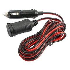 12V Car Cigarette Lighter Socket Extension Cord Cable 13ft Heavey Duty Adapter
