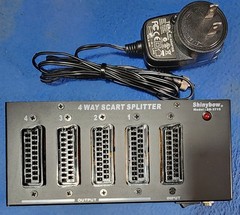 Shinybow 3715 1:4 Scart Distribution Amplifier Rgb/s-video/video/stereo-audio