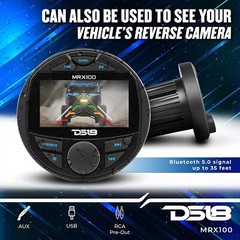 DS18 MRX100 Marine Head Unit Video TFT LCD Screen Bluetooth Audio USB Receiver