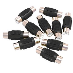 20pcs AV RCA Audio Video Female to Female Jack Coupler Adapter Connector