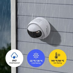 ANNKE 8MP Dual Lens 4K PoE Security IP Camera Color Night Vision Two Way Audio