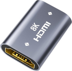 HDMI Coupler 8K Female to Female Connector, 1 Pack HDMI 2.1 Aluminum Adapter, Su
