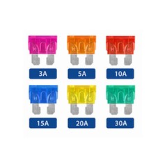 6 Way Blade Fuse Box Block Holder Boat Car Power Distribution Panel Board 1/2/5x