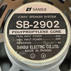 VTG NOS Old School Car Audio Sansui SB-2902 6 x 9 Polypropylene 2 Way Speaker