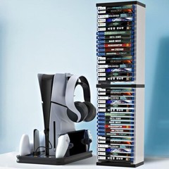 VIDEO GAME STORAGE TOWER ORGANIZER FOR PS5 PS4 PS3 NINTENDO SWITCH XBOX 36 DISCS