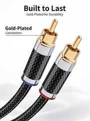 USB to RCA Audio Cable,-to 2 RCA Y Splitter 4N OFC Silver-Plated – High-Resol…