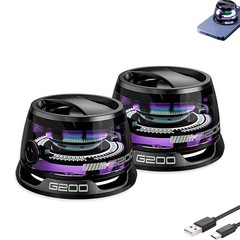 2Pack Magnetic Portable Speaker G200 Mini Sound 5.3 Bluetooth Phone Holder US