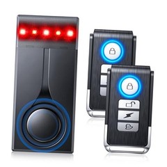 108dB Car Alarm System, Car Anti-Theft Vibration Sensor Alarm & Red Light, 2