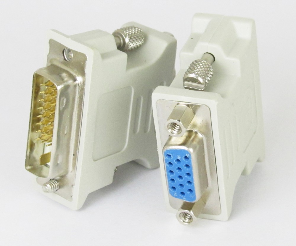 1pc DVI-D to VGA Digital Dual Link male 24+1 to VGA D-sub 15 pin female adapter
