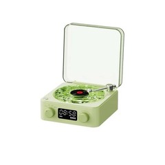 WAVES KW03 White Noise Bluetooth Speaker Ambient Light Alarm Clock, Dark Green