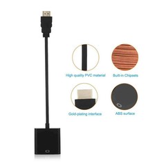 HDMI to VGA Adapter 1080P Active Converter Cable for PC Laptop Monitor Projector