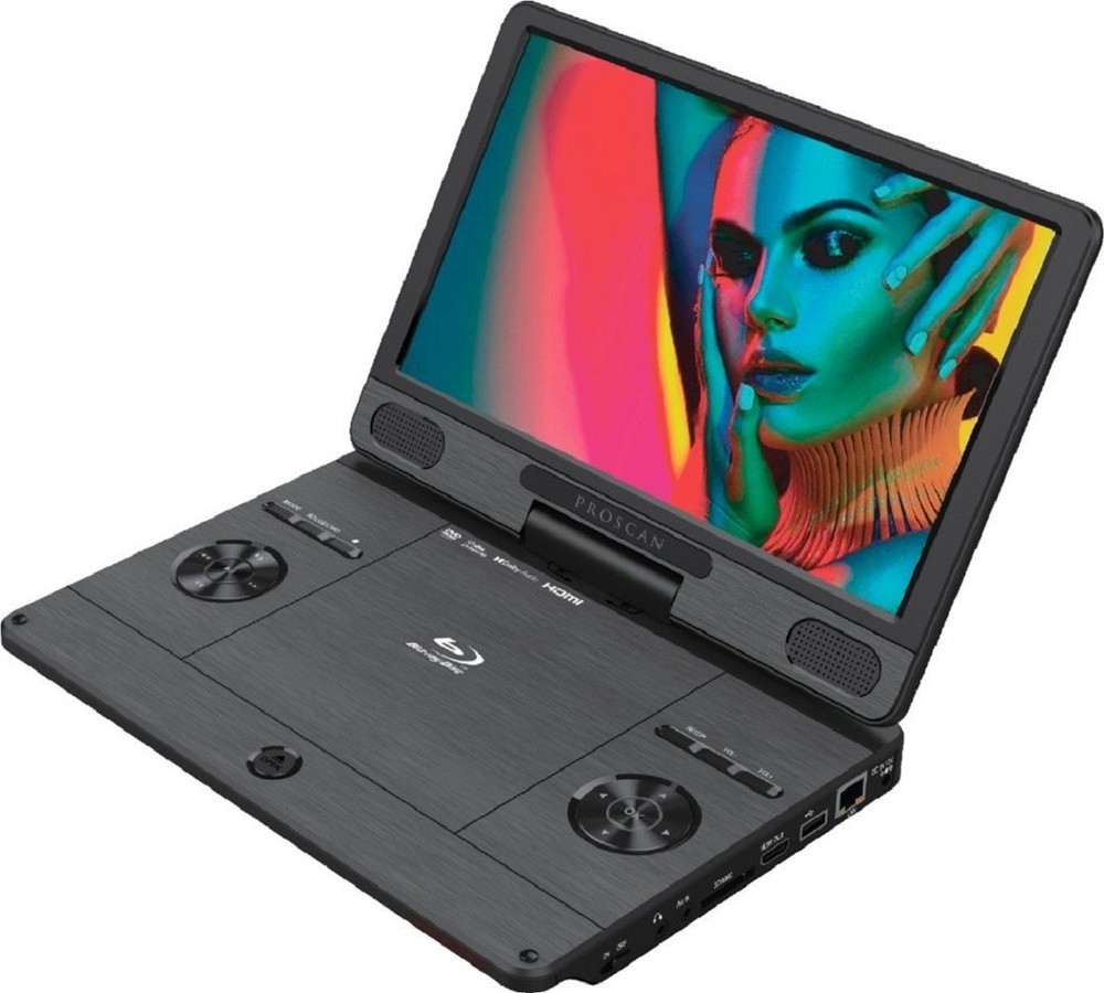 Proscan 11.4″ Portable Blu-ray Player with HDMI port swivel screen