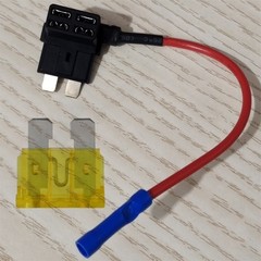4 Sets Add-A-Circuit Fuse Holder Tap Adapter & 20A Standard ATO ATC Blade Fuses