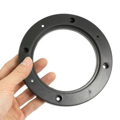uxcell Pair Universal 4″ Car Speaker Spacer Adapter Bracket Holder Black