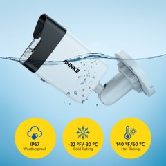 ANNKE 3K 4K 8MP 12MP Audio PoE Security IP Camera Outdoor AI Color Night Vision
