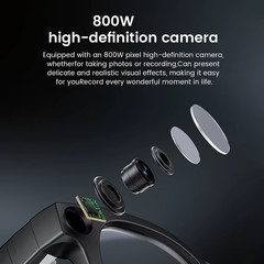 AI Smart Glasses 8MP Camera Image Recognition 4k HD Video Real-Time Translation