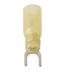 10PCS HEAT SHRINK #10 FORK SPADE TERMINALS INSULATED 12-10AWG WIRE CONNECTORS US