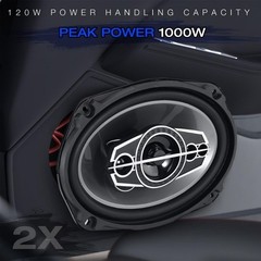 2X 6×9/6/5 In 4/5-Way Car Hi-Fi Audio Stereo Coaxial Speaker Full Range Audio