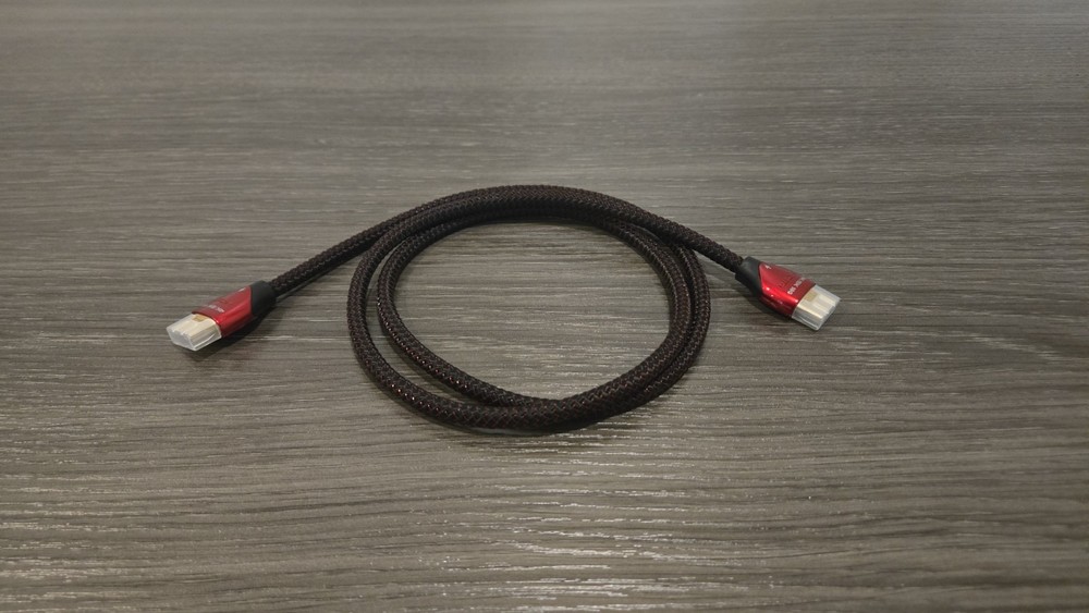 AudioQuest Cinnamon 1.0m High-Speed 4K/8K HDMI Cable – Red/Black – OPEN BOX