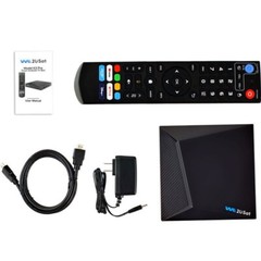 We2USat K3 PRO Android TV Box w/ Bluetooth Voice Remote & Wi-Fi 6