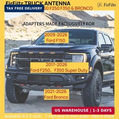 7IN Short Antenna for Ford F150 2009-2026,2017-2026 F250 F350 Super Duty & Bronc