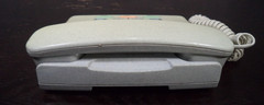 Vintage Radio Shack Digna Fashion Phone 43-384 Beige Speckled Push Button Desk