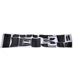 Interior Center Console Carbon Fiber Molding Sticker Decals For Accord 7th